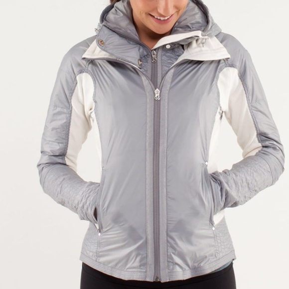 lululemon athletica Jackets & Blazers - Lululemon Bundle Up Jacket Gray and White